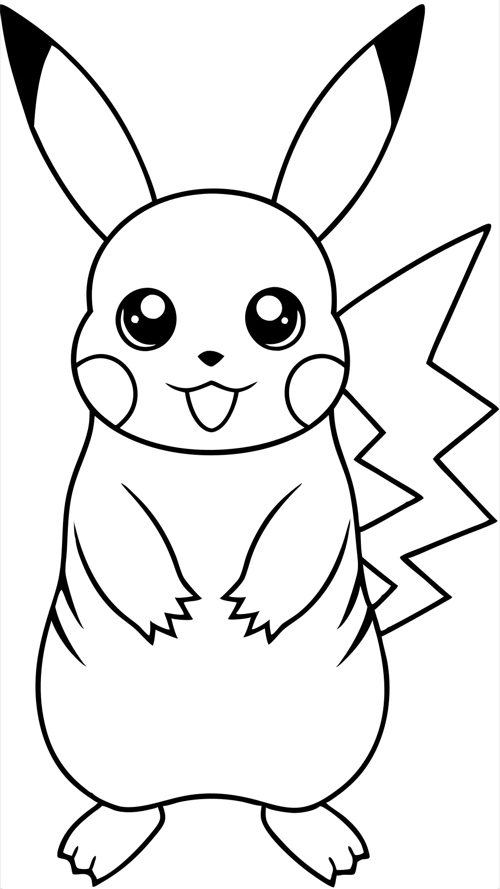 coloriages gratuits de pikachu